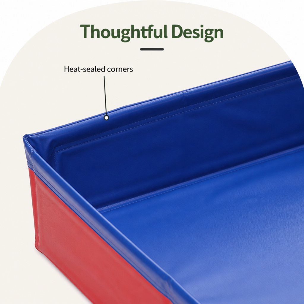 Piscina pieghevole per animali domestici (base antiscivolo in PVC)