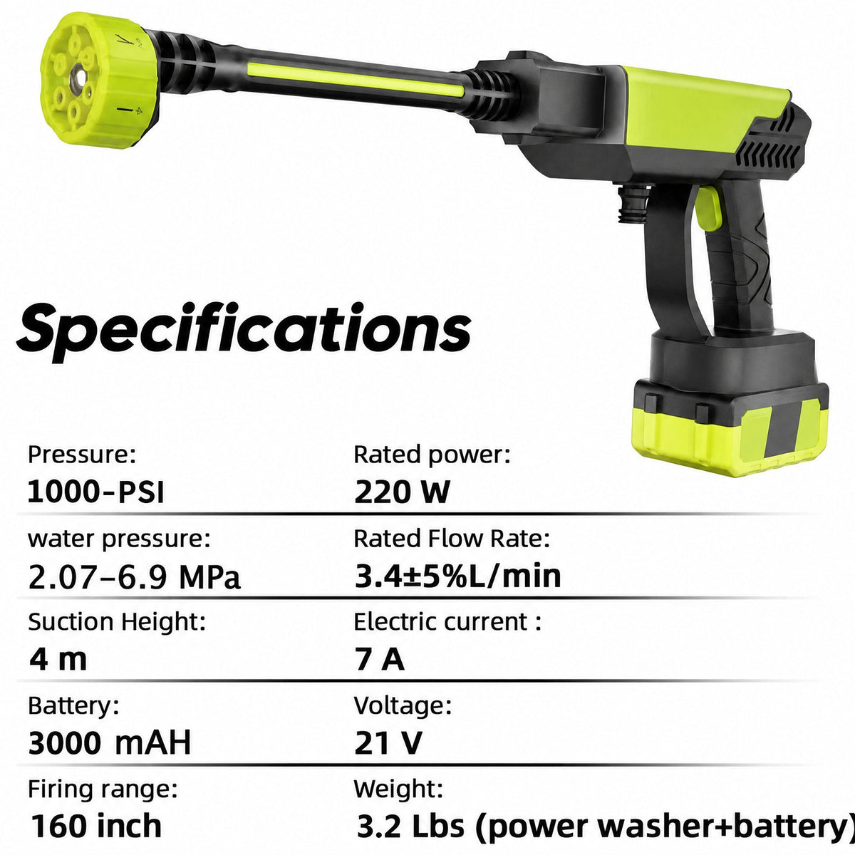 Pistola idropulitrice cordless Sperindei