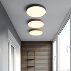 Plafoniera rotonda moderna con cornice sottile