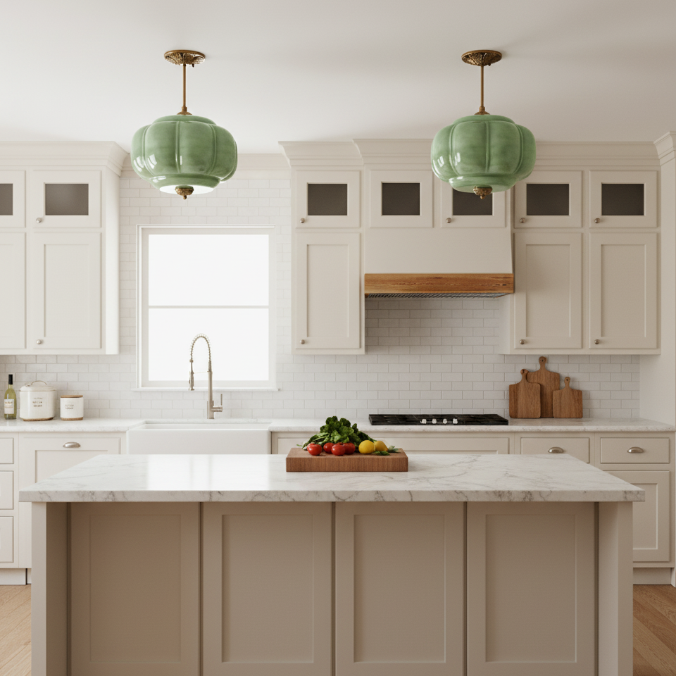 Plafoniera vintage in vetro con dettagli in ottone, elegante lampada a soffitto