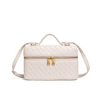 Pochette cosmetica in pelle intrecciata