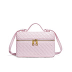 Pochette cosmetica in pelle intrecciata