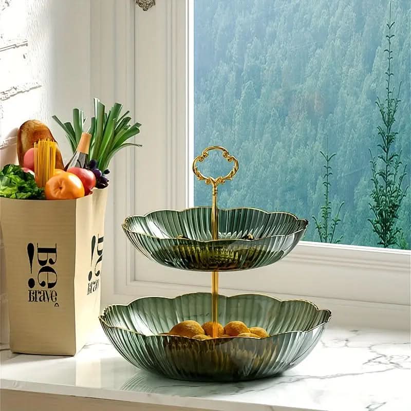 Portafrutta a 3 ripiani moderno e organizer