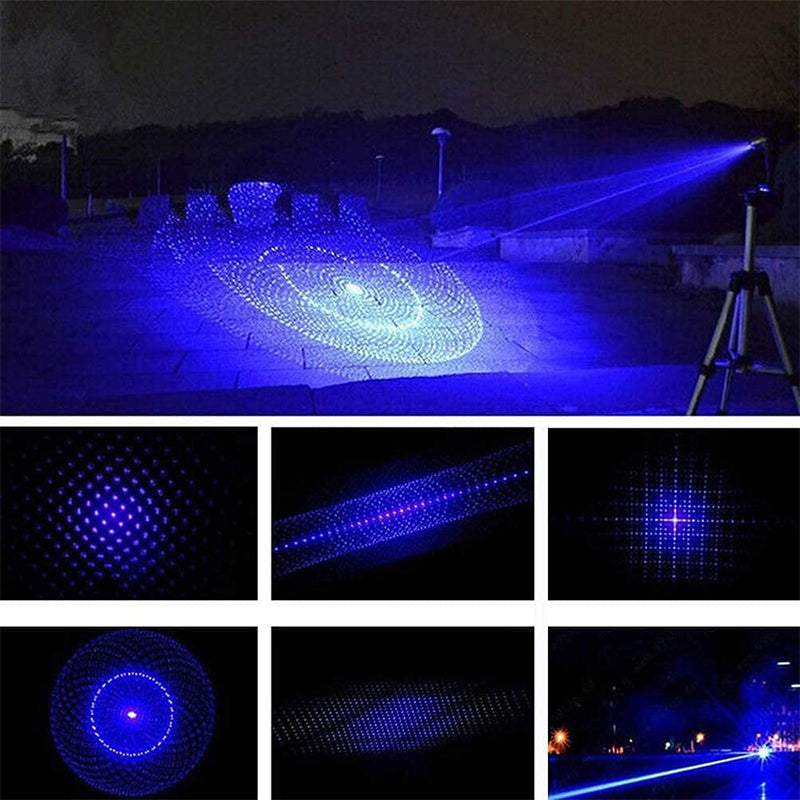 Puntatore laser ad alta potenza, ricaricabile con fascio regolabile, impermeabile per segnalazione