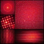 Puntatore laser rosso ricaricabile con set torcia multiuso