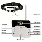 Recinto wireless per cani e collare da addestramento – IP65 impermeabile – Raggio 300 m – Ricaricabile – Per 1 o 2 cani