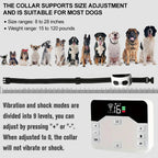 Recinto wireless per cani e collare da addestramento – IP65 impermeabile – Raggio 300 m – Ricaricabile – Per 1 o 2 cani