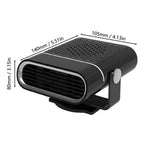 Riscaldatore portatile per auto 12V con ventola e sbrinamento rapido