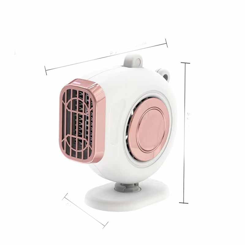 Riscaldatore portatile per auto con spina da 12 volt, ventola sbrinatore e supporto rotante