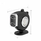Riscaldatore portatile per auto con spina da 12 volt, ventola sbrinatore e supporto rotante