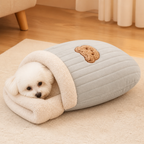Sacco a pelo semi-chiuso in peluche antivento per animali domestici (per gatti e cani di piccola taglia)