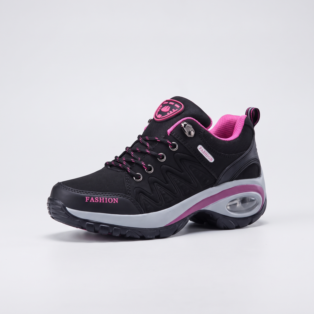 Scarpe da camminata donna con cuscinetto d'aria e suola scolpita