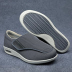 Scarpe larghe per piedi gonfi con cinturini regolabili e solette in memory foam rimovibili