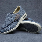 Scarpe larghe per piedi gonfi con cinturini regolabili e solette in memory foam rimovibili