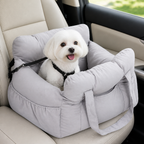Seggiolino auto per cani antiscivolo e lavabile (con cinghie di sicurezza regolabili)