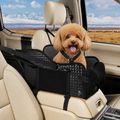 Seggiolino auto per cani con rete traspirante e imbracatura di sicurezza
