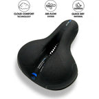 Sella bici ergonomica comfort con ammortizzazione RideRelief