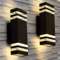 Set di 2 Applique da Parete per Esterni Contemporanee
