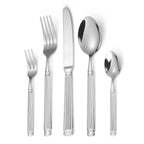 Set di posate stile colonna romana dorata - Set di posate in acciaio inossidabile
