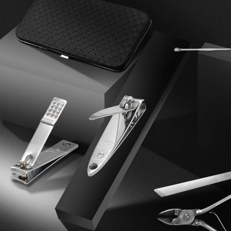 Set professionale per manicure e pedicure LuxeTools in acciaio inossidabile, 19 pezzi