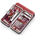 Set professionale per manicure e pedicure LuxeTools in acciaio inossidabile, 19 pezzi