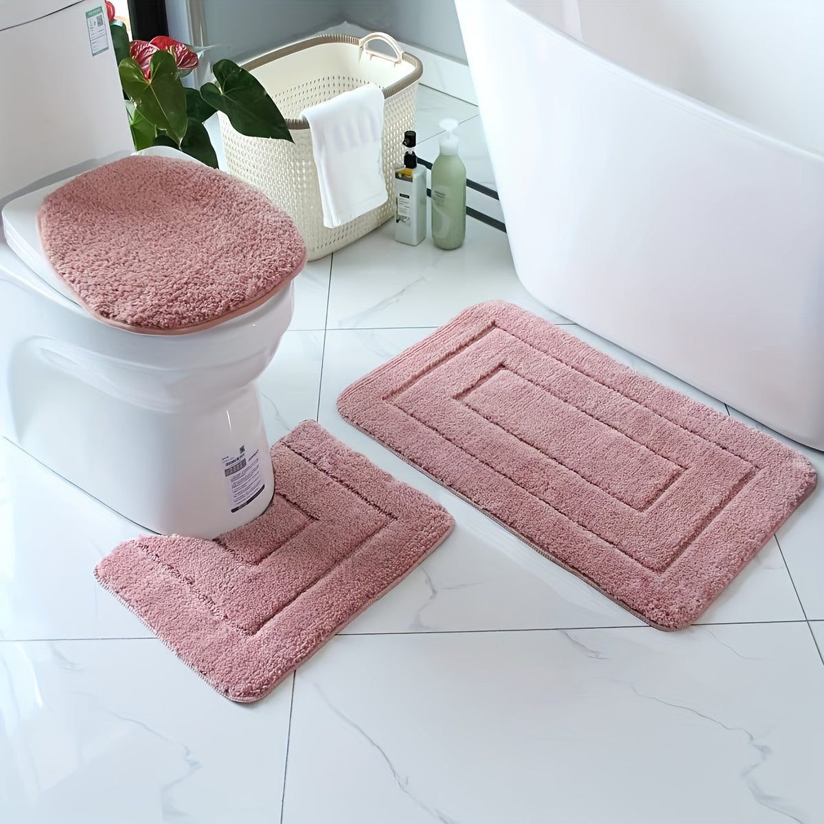 Set tappetini bagno SoftStep Luxe – antiscivolo, ad asciugatura rapida e lavabili
