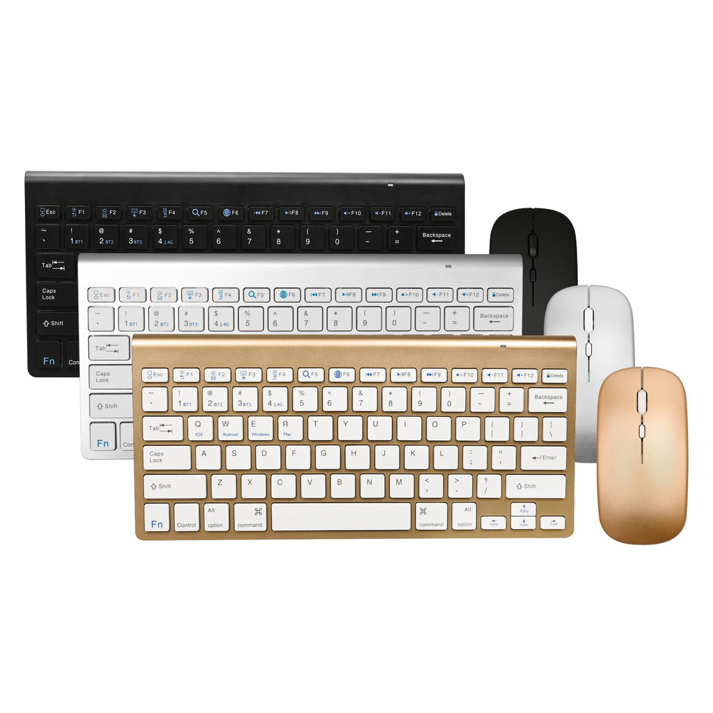 Set tastiera e mouse compatti wireless