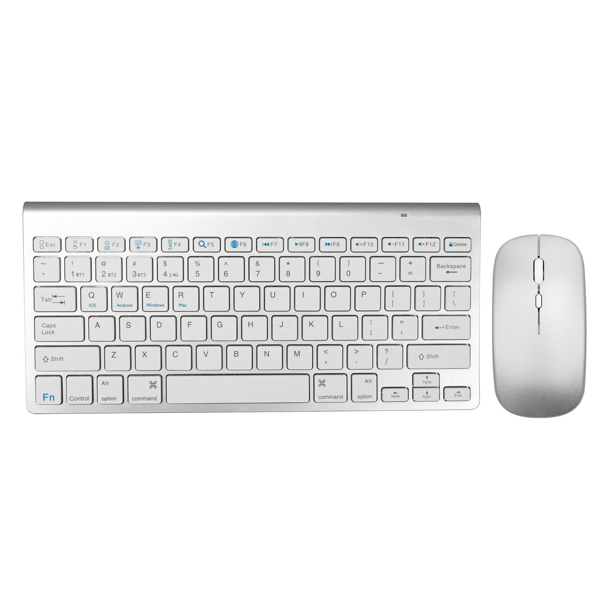 Set tastiera e mouse compatti wireless