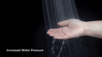 Soffione doccia ad alta pressione PowerFlow | Soffione potente per la massima pressione dell'acqua
