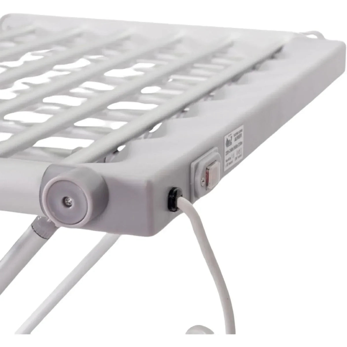 Stendibiancheria Elettrico Riscaldato Pieghevole Portatile con Ali Regolabili