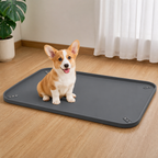 Supporto antiscivolo in silicone con bordi rialzati per traverse igieniche (con clip angolari)