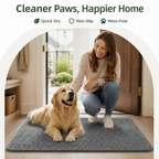 Tappetino assorbente ad asciugatura rapida in microfibra antiscivolo per cani