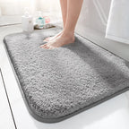 Tappetino da bagno di lusso SoftStep – tappeto extra spesso in microfibra con superficie antiscivolo e alto assorbimento