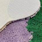 Tappeto astratto a blocchi di colore in cotone-Police