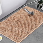 Tappeto da bagno antiscivolo in ciniglia morbida — spesso pile in microfibra, superficie assorbente