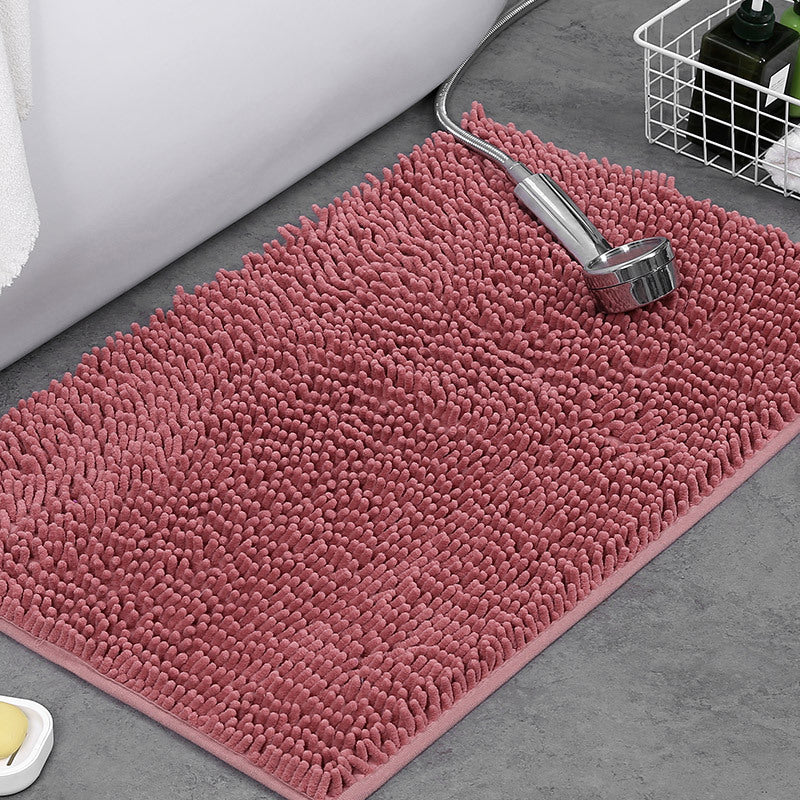 Tappeto da bagno antiscivolo in ciniglia morbida — spesso pile in microfibra, superficie assorbente