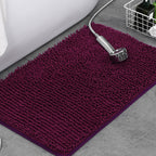 Tappeto da bagno antiscivolo in ciniglia morbida — spesso pile in microfibra, superficie assorbente