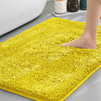Tappeto da bagno antiscivolo in ciniglia morbida — spesso pile in microfibra, superficie assorbente