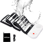 Tastiera elettronica arrotolabile 49 tasti, tastiera portatile con altoparlante per principianti e bambini