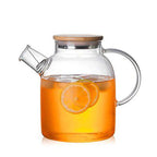 Teiera bollitore in vetro borosilicato trasparente resistente al calore