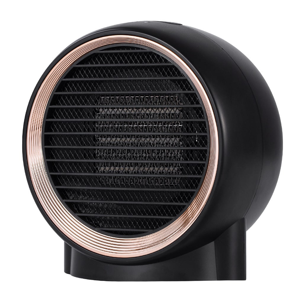 Termoventilatore compatto da scrivania con elemento ceramico PTC e doppia velocità
