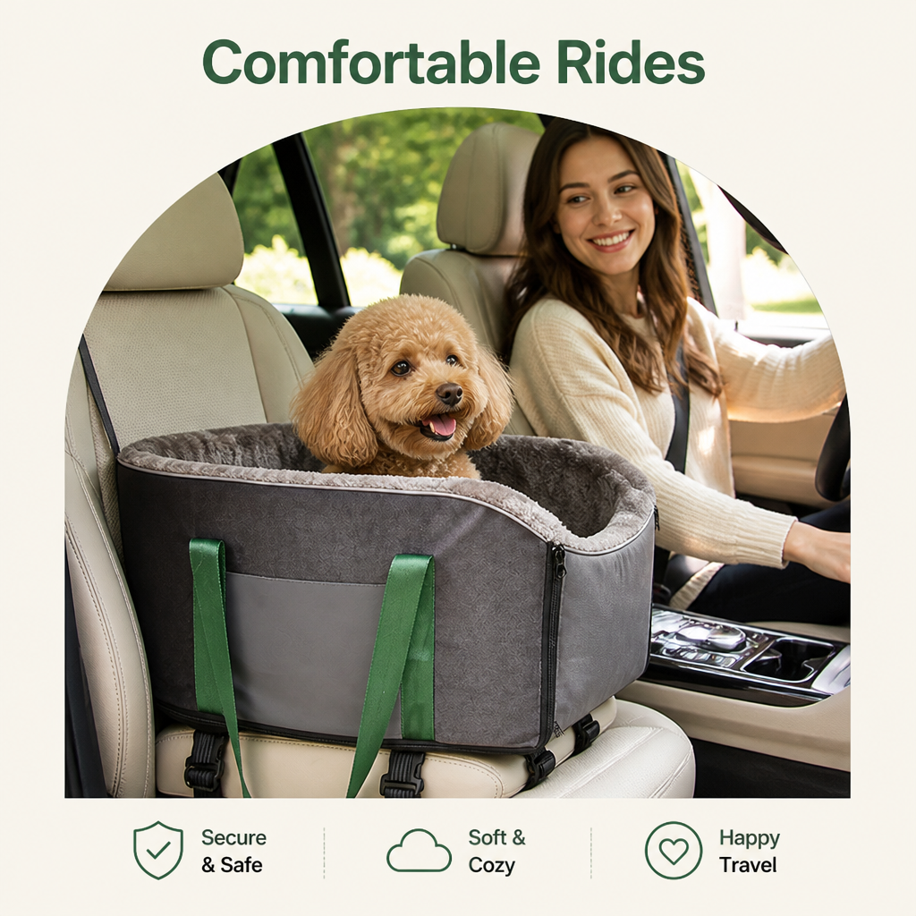 Trasportino da viaggio in poliestere resistente con nido imbottito