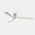 Ventilatore da soffitto con luce LED integrata e pale piatte radiali