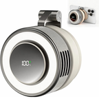 Ventilatore magnetico compatto con raffreddamento a 360 gradi e luce LED portatile