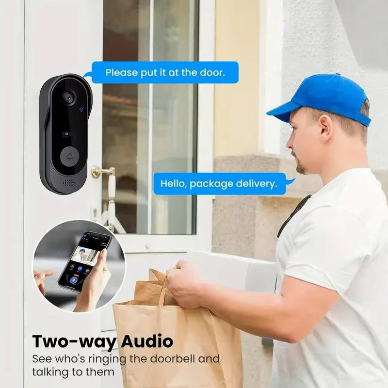 Videocitofono smart wireless senza abbonamento con telecamera ad alta definizione
