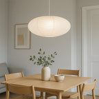 Wysalune | Lampada a sospensione giapponese wabi-sabi in carta di cotone