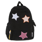 Zaino casual da scuola con stelle decorative