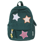 Zaino casual da scuola con stelle decorative