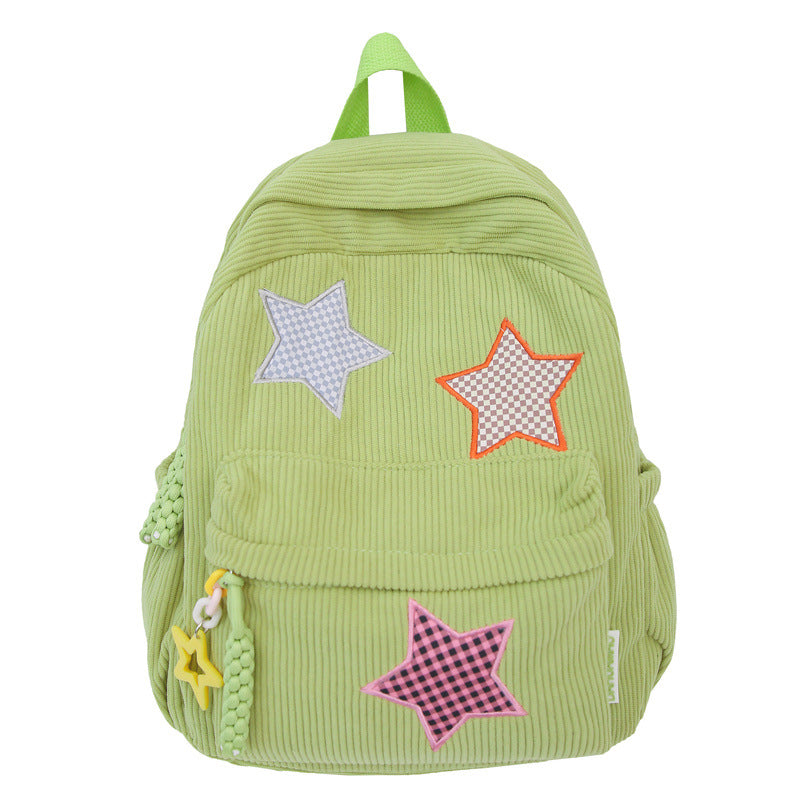 Zaino casual da scuola con stelle decorative