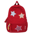 Zaino casual da scuola con stelle decorative